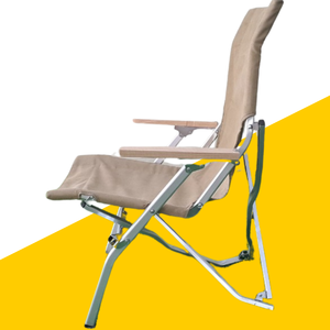 Silla de picnic plegable de alta calidad en tela Oxford con mango de madera para un transporte ordenado - Product Image 3