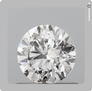 Diamant blanc naturel certifié GIA, taille brillant, couleur I, clarté I1, 5,50 mm/3,50 mm/4,0 mm, pour la fabrication de bijoux - Product Image 1