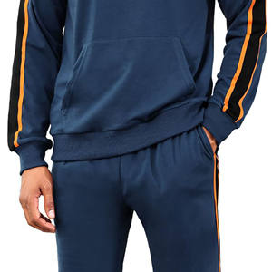 Venta al por mayor de logotipo personalizado estampado bordado Unisex chándal hombres Slim Fit sudor traje Casual polar chándal para hombres - Product Image 3