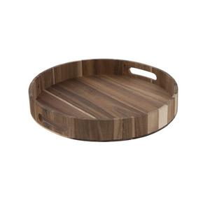Nouveau plateau de service rectangulaire en bois plateau de service en bois de taille personnalisée avec poignée en cuir pour hôtel et restaurant - Product Image 5