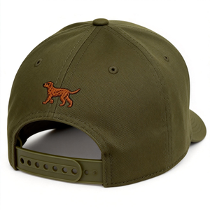 Gorra de Béisbol Personalizada de 6 Paneles Verde con Logotipo de Cachorro Bordado, Sarga de Algodón Gris IVA-C-G-H-2 - Product Image 4