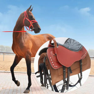 Sillín de caballo de cuero genuino, nuevo diseño, cómodo para caballo - Product Image 2