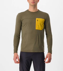 Camiseta personalizada al por mayor de tela personalizada y ajuste de manga larga para hombre, camisetas de algodón de manga larga para hombre con parche de bolsillo en el pecho - Product Image 4