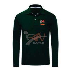 Polo personalizado para hombre de algodón de alta calidad de MATERIAL PERSONALIZADO flexible Logotipo de impresión Polo camiseta - Product Image 1