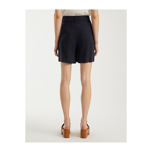Shorts de Lino con Cinturón para Mujer, Alta Calidad, de Turquía - Product Image 4