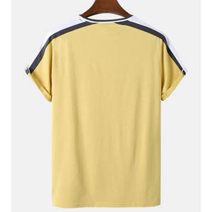 T-shirt pour homme en tissu confortable fabriqué au Pakistan, style personnalisé, décontracté, couleur unie - Product Image 2