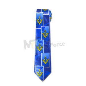Cravate en soie bleu royal de luxe à motif jacquard écologique avec logo personnalisé pour homme, en vente - Product Image 6