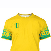 Camiseta de Fútbol Personalizada a Precio Económico, 100% Poliéster, de Alta Calidad, Impresión por Sublimación Completa, Nombre del Equipo Personalizado, Marca Transpirable
