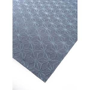 Alfombra Azalea de Lana y Seda Anudada a Mano, Diseño Geométrico Gris y Negro, para Decoración de Sala de Estar, Pasillo, Técnica Rectangular, Modelo Hecho a Mano - Product Image 2