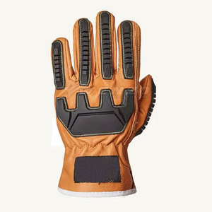 OEM Service Reasonable Price Latest Style Impact Gloves High Quality Custom Design Leather Adjustable <b>Wristlet</b> Breathable - Product Image 4