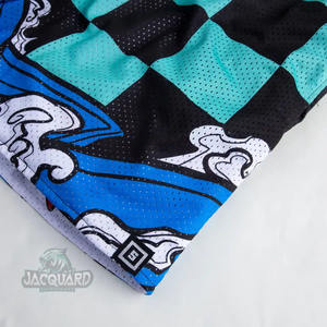 Pantalones Cortos Deportivos Casuales para Hombre, 100% Poliéster, Malla Sólida, con Botones, 5 Pulgadas de Entrepierna, Estilo Vintage Ecológico, Personalizables - Product Image 6