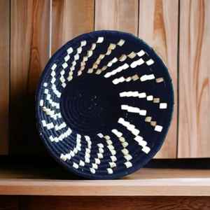 Juego de 4 cestas de mimbre para colgar en la pared hechas a mano de la mejor calidad, hierba Sabai, decoración de pared de mimbre tejida a mano para sala de estar - Product Image 6