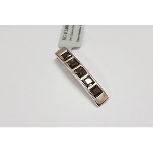 925 Sterling Silver Shah Gems Handmade Smoky Quartz <b>Pendant</b> for Women Princess and <b>Emerald</b> Cut Number Pattern Charm <b>Pendant</b> - Product Image 1