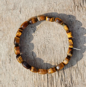 Pulsera ajustable con cuentas de ojo de tigre genuino Unisex, gemas Sameer de 8MM, joyería Natural de estilo religioso clásico para bodas - Product Image 1