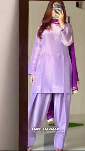 Latest Wholesale <b>Top</b> With Salwar for Women for Party Wear Use Pure Soft Crepe <b>Top</b> and Farshi Salwar and Faux Georgette Dupatta - Product Image 4