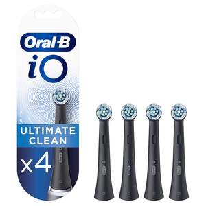 Têtes de brosse à dents électriques Oral-B IO Ultimate Clean à poils torsadés et angulaires pour un nettoyage plus profond de la plaque dentaire, usage domestique, lot de 4 - Product Image 4