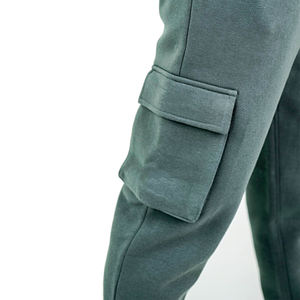 Ensemble de survêtement cargo pour homme de haute qualité, couleur grise, taille plus, manches longues, vêtements de rue, jogging pour homme, survêtement cargo 2 pièces - Product Image 5