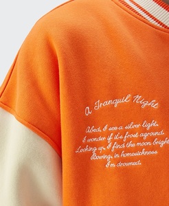 Fabricantes de ropa personalizada PU cuero manga Streetwear Letterman Varsity chaqueta para los hombres - Product Image 5