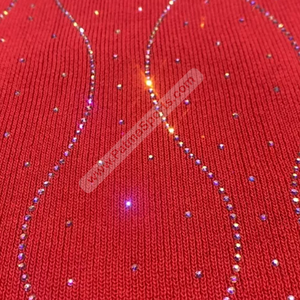 Custom Made Quick Dry Casual Rhinestone Tracksuits for <b>Women</b> 100% Cotton Lightweight OEM Service New Arrival - Product Image 2