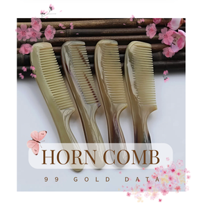 Peigne en corne de buffle d'eau naturelle pour un démêlage en douceur et un style authentique du Vietnam - Product Image 2