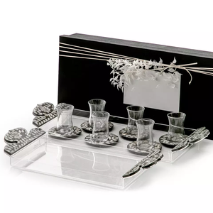 Bandeja de perlas de chocolate árabe de lujo, hecha a mano con acrílico de Vietnam - Product Image 4