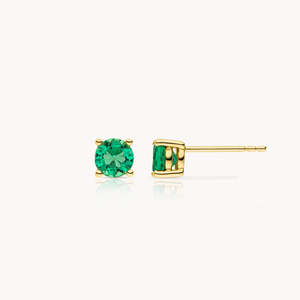 <b>Emerald</b> Cut 14k <b>Gold</b> Lab Grown Diamond <b>Earrings</b> in Rose <b>Gold</b> Plated Setting Trendy Gift for Wedding & Party - Product Image 3