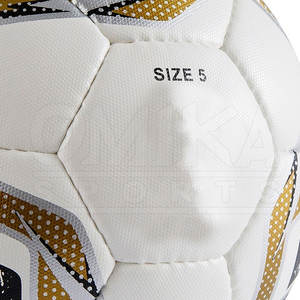 Balón de fútbol personalizado de alta calidad, Material PU de cuero, Impresión de logotipo, suministro de fábrica de Pakistán, venta al por mayor para uso promocional de partidos - Product Image 4