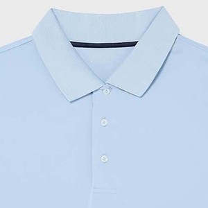 Camisetas de polo de golf informales personalizadas OEM para hombre, de secado rápido, manga corta, algodón, patrón sólido, de talla grande, transpirable, antibolitas - Product Image 2