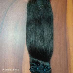 Paquetes de cabello humano indio crudo de grado 12A, venta al por mayor, 100 por ciento de cabello Remy virgen Natural, cutícula alineada, tejido de cabello duradero suave - Product Image 2