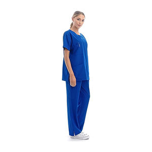 Hanes Femme Scrubs Healthcare Top Nouvelle Arrivée Chemise en toile extensible évacuant l'humidité avec panneaux latéraux côtelés - Product Image 6