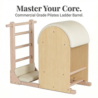 Baril d'escalier Pilates réglable en bois d'érable, écologique et durable, pour le renforcement du tronc et une meilleure posture en studio de fitness