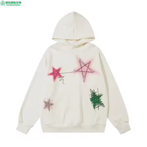 Sweat-shirts à capuche de luxe décontractés pour hommes, doublés polaire, 6XL, 360g, 100% coton, avec logo brodé, vente en gros, hiver - Product Image 2