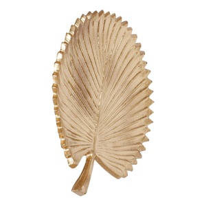 Plateau en aluminium à motif de feuilles pour servir élégamment des collations, des boissons et décorer la salle à manger, avec une construction durable et légère pour les tâches quotidiennes - Product Image 3