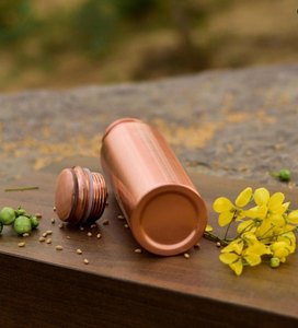 ขวดน้ำทองแดงบริสุทธิ์ผลิตจากอินเดียสำหรับดื่ม - Product Image 2