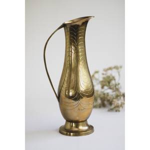 Pichet en laiton vintage Sarna Mid Century le plus vendu, vase en laiton gravé indien, pichet décoratif en laiton avec poignée - Product Image 1