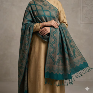 Pañuelo Hijab de Pashmina Rojo Paisley para Mujer, Suave, Cálido, de Viscosa, Largo, Ligero, para Uso Diario en Invierno, Proveedor Mayorista - Product Image 1