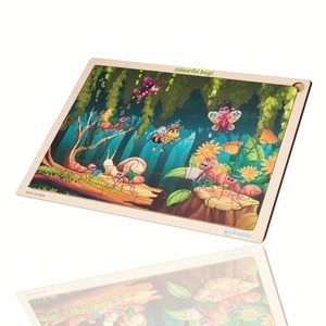 Venta al por mayor a granel personalizado OEM ODM coloridos insectos de madera rompecabezas educativo directo de fábrica proveedor de juguetes populares - Product Image 6