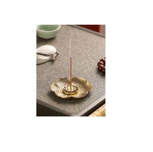 Quemador de incienso de palo de latón de estilo único, soporte de incienso para estudio de Yoga, sala de estar, decoración del hogar, accesorios de fragancia para el hogar - Product Image 1