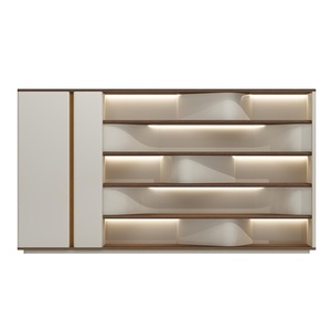 Bureau de direction haut de gamme en noyer, ergonomique, en forme de L, table d'ordinateur modulaire, mobilier commercial, poste de travail exécutif - Product Image 1