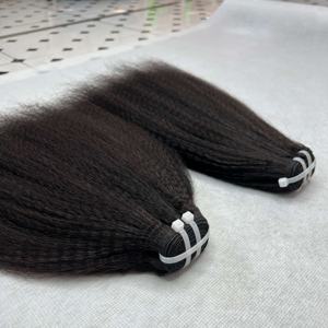 100% pelo crudo humano vietnamita rizado recto Yaki paquetes productos de cabello Natural vietnamita crudo para mujeres negras - Product Image 5
