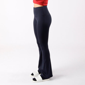 Leggings décontractés pour femmes à taille haute, extensibles, doux, à taille élastique, longueur totale, leggings unis, coupe slim, extensibles - Product Image 2