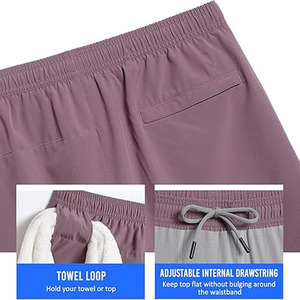 Haut respirant tendance hommes Leggings avec short tenue décontractée nouvelle mode taux raisonnable confortable hommes Shorts en taille personnalisée - Product Image 5