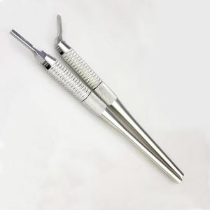 Siegel มีดผ่าตัดทรงกลมแบบแมนนวลด้ามจับไม่3ปลายปรับได้เครื่องมือผ่าตัดสเตนเลสเคลือบสีฟ้าเหมาะกับใบมีด10 15 CE - Product Image 6