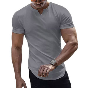 Top vente hommes Fitness T-Shirt respirant séchage rapide Compression hommes sport T-Shirt débardeur pour Gym Fitness sonnerie T-Shirt - Product Image 2
