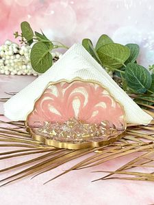 PORTE-TISSU EN RÉSINE ATTRACTIVE DE QUALITÉ DÉCORATIVE Porte-mouchoirs artisanaux pour salle à manger Cuisine Boîte de rangement pour serviettes - Product Image 3