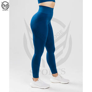 Leggings de sport personnalisés à taille haute, respirants, en nylon et élasthanne, pour femmes, vêtements de sport actifs, pantalons de yoga - Product Image 4