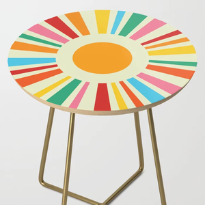 Fancy Wood & Brass with Enamel Printed Luxury Modern Designs Round Dinning Table Marble <b>Folding</b> Dining Table - Product Image 2