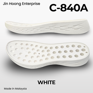 Semelle extérieure ultralégère en PVC blanc C-840A pour enfants Jin Hoong, légère, confortable, durable, antidérapante, résistante à l'eau, épaisseur de 30 mm - Product Image 2
