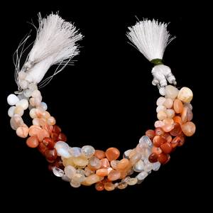 Opale mexicaine AAA+ 6mm-12mm Pierre précieuse Perles lisses en forme de cœur Briolette Opale de feu naturelle Pierre semi-précieuse Perles en vrac pour bijoux - Product Image 3