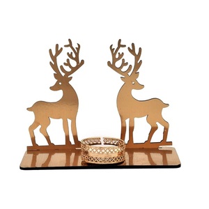 Bougeoir en T en bois de mangue respectueux de la nature pour la décoration de Noël et de mariage Bougeoir en T avec des tailles de 7 pouces - Product Image 3